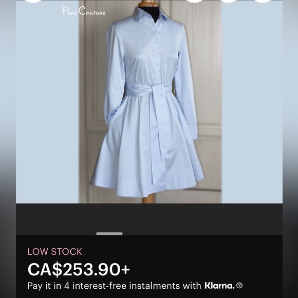 Beautiful light ivory quality cotton shirt dress. Never worn. - Picture 10 of 11